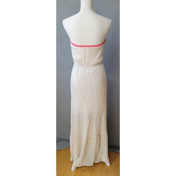Flying Tomato Embroidered Boho Strapless Maxi Lined Dress Women’s Size S/M, GUC! - Picture 2 of 11